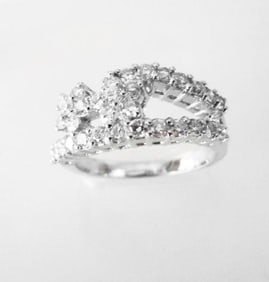 Anniversary Diamond Ring 2.08Ct 18k W/g