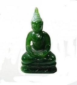 Canada Solid Natural Jade Carved Buddha 27.Grams