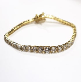 Creation, Diamond 8.45Ct Carat 18k Y/G Overlay 925