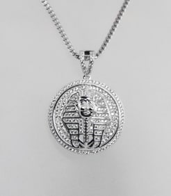 Pharaoh Pendant18K W/G Overlay 925