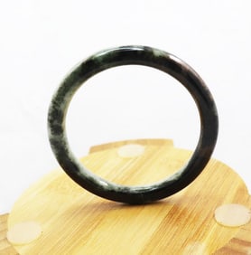Natural Burmese Jade Bangle Size: 6, 31.37 Grams