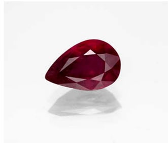 Loose Ruby Pear Shape 3.00Ct 12x7.6x3.6 mm