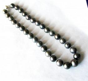Natural Tahitian Pearl Graduation 15x12mm 18"inch