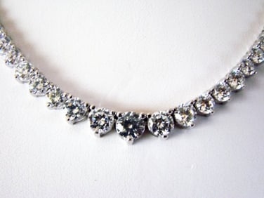 Necklace Diamond Creation 20.00Ct 18kW/g Overlay