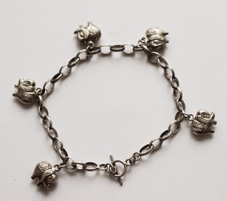 Elephant Bracelet Antique Handcrafts/925 Sliver