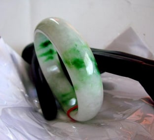 Natural Jadeite Jade Bangle JBA-A Size: 6.5