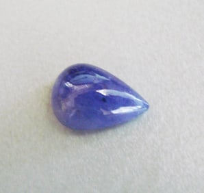 Tanzanite Cabochon Pear Shape 5.54Ct 13.5x9.3x5.6 mm