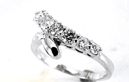 Diamond Rings 1.00Ct 14k White Gold