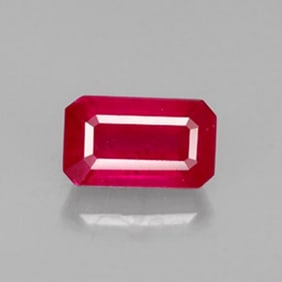 Loose Ruby Octagon Shape 3.06Ct 9x5.9x5.4 mm