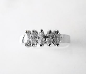 Engagement Diamond Ring .70Ct 14k W/g