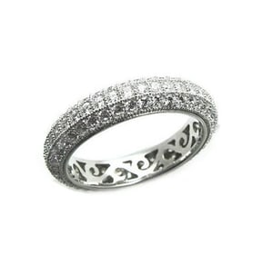 Creation Diamond Eternity Ring 2.00Ct 18k W/g Over