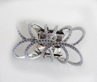 Creation Diamonds Ring 1.94Ct 18k W/g Overlay