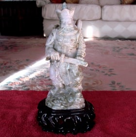 19th Century Jade Carving Famous Dragon Gong Guanyu