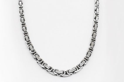 Man's  Stainless Steel Byzantien Chain