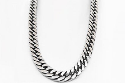 Man's  Stainless Steel Cuban Chain Necklace