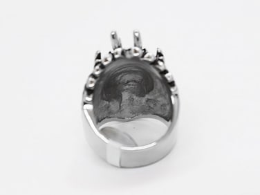 Man's Dragon Stainless Steel /Creation Black Diamond 2.05ct