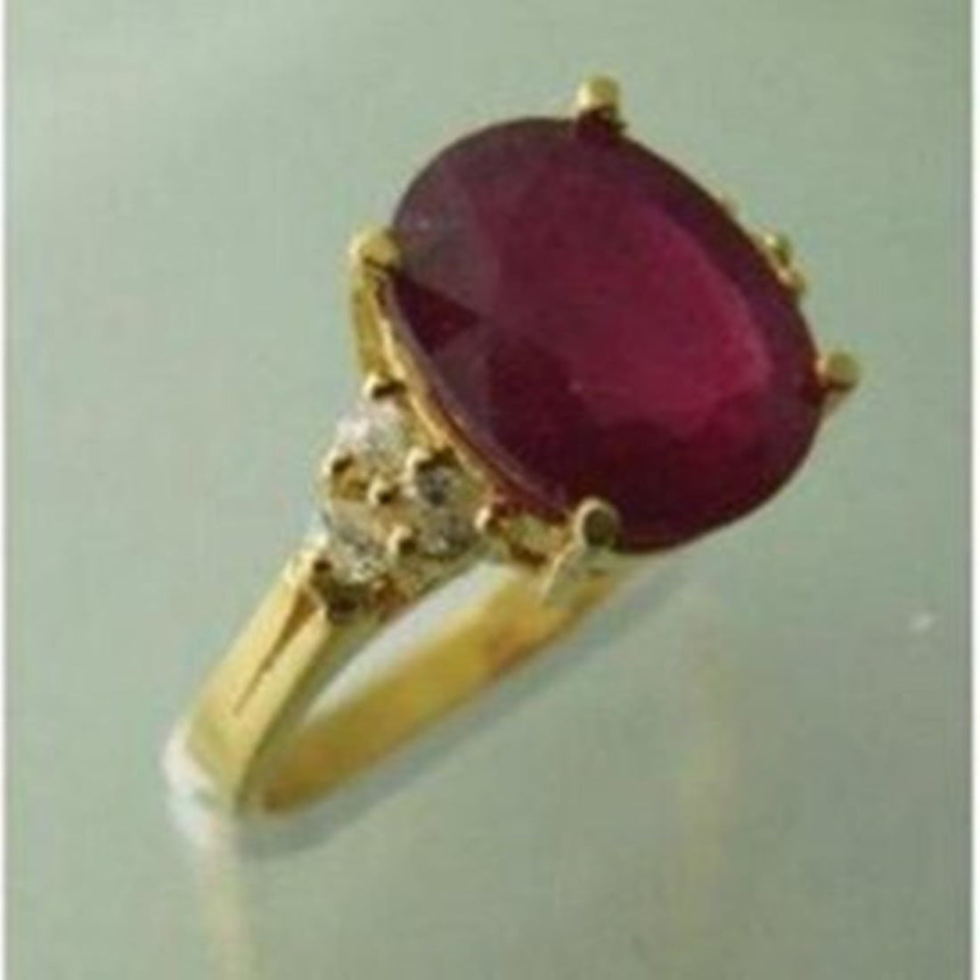 Natural Ruby Diamond Ring 3.21Ct 14k Y/g - 2