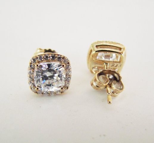 Creation Diamond Stud Earring 2.15Ct 18kW/g Overl - 3