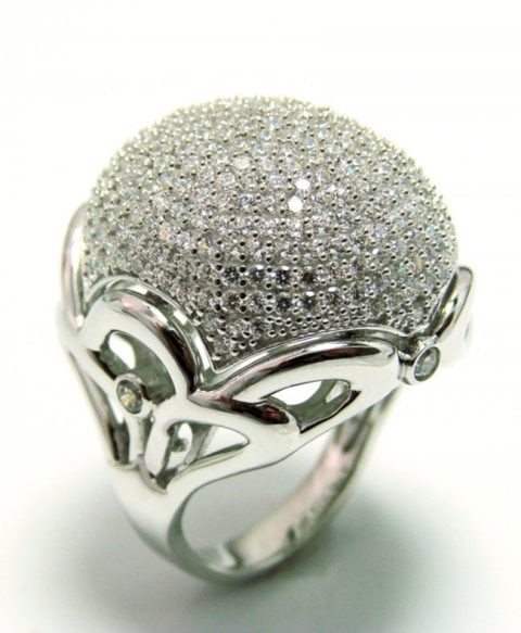 Diamond Creation Ring 3.00Ct 18k W/g Overlay - 2