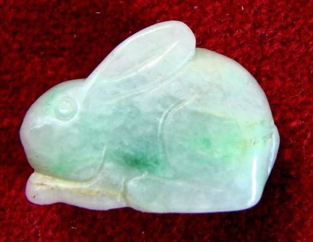Rabbit Chinese Pendant Natural Jade Grade B (1 of 4)