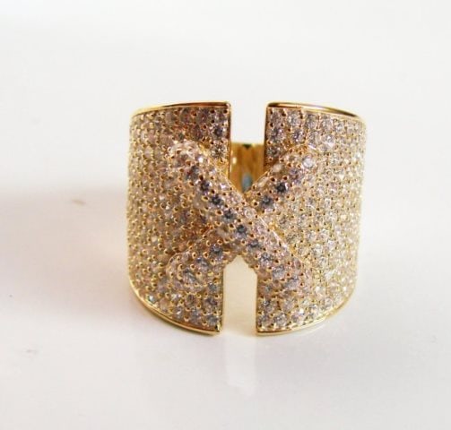 Creation Diamond Ring 3.20Ct 18k Y/g Overlay (1 of 4)