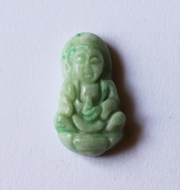 Guanyin Buddha Natural Jadeite Jade Grade A (1 of 3)
