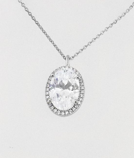Necklace Creation, Diamond 5.35. Ct 18k W/G Overlay (1 of 2)
