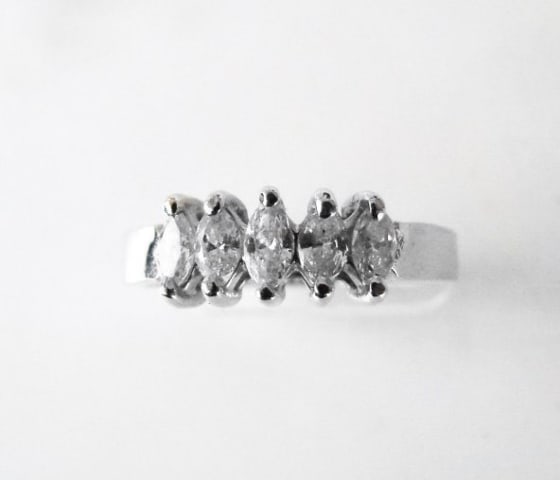 Engagement Diamond Ring .70Ct 14k W/g (1 of 4)