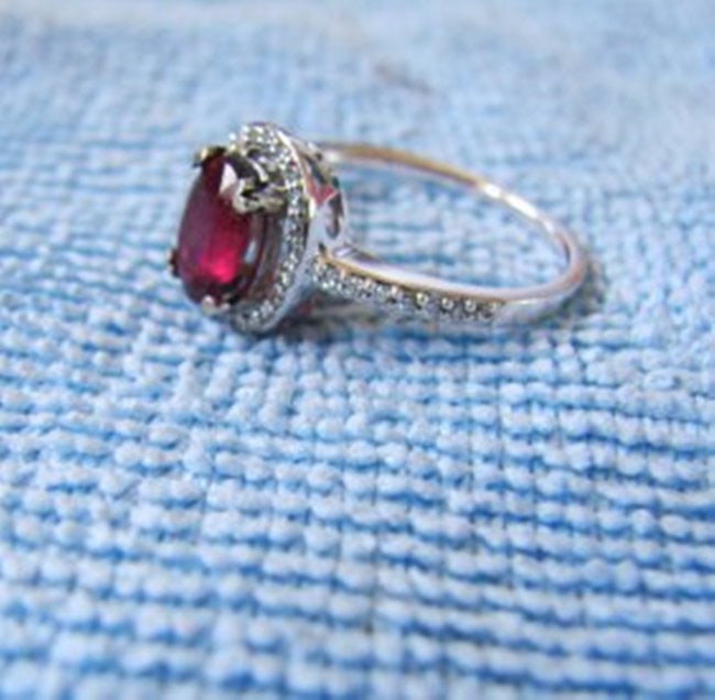 Anniversary Ruby Diamond Ring 2.80Ct 14k W/g - 3