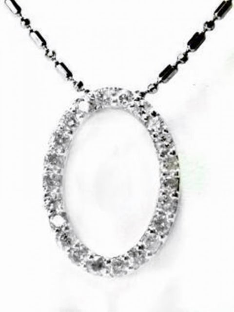 Opera Diamond Pendant 1.00 Carat 14k White Gold (1 of 3)