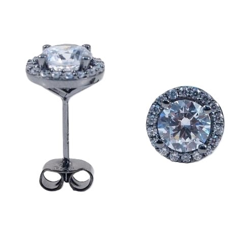 Creation Diamond Stud Earring 2.40Ct 18kB/g Over: Creation, Diamond Stud Earrings Clarity: VVS Color: F Cut: Brilliant Stone: Approx 2.40 carat Item: Stud Earrings Setting name: Micro Pave 18k Yellow gold overlay of 925 silver Weight: 1.60