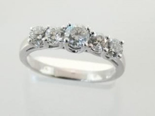 Anniversary Diamond Ring 1. 12Ct 14k White Gold (1 of 2)