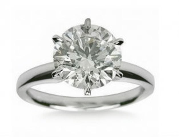 Engagement Diamond Ring 1.36Ct 14k W/g SZ 6 (1 of 2)