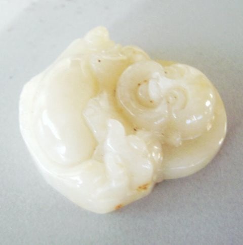 Natural Jadeite Jade Buddha God Pendant (1 of 3)
