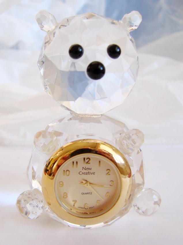 New Creative Quartz Clock Crystal 18k Y/g Filled