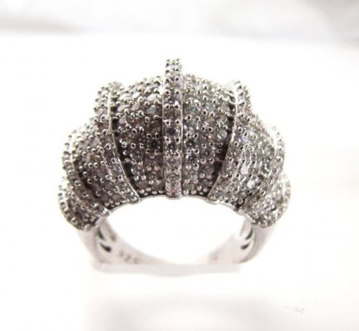 Creation Diamond Ring 8.45Ct 18k W/g Overlay (1 of 3)