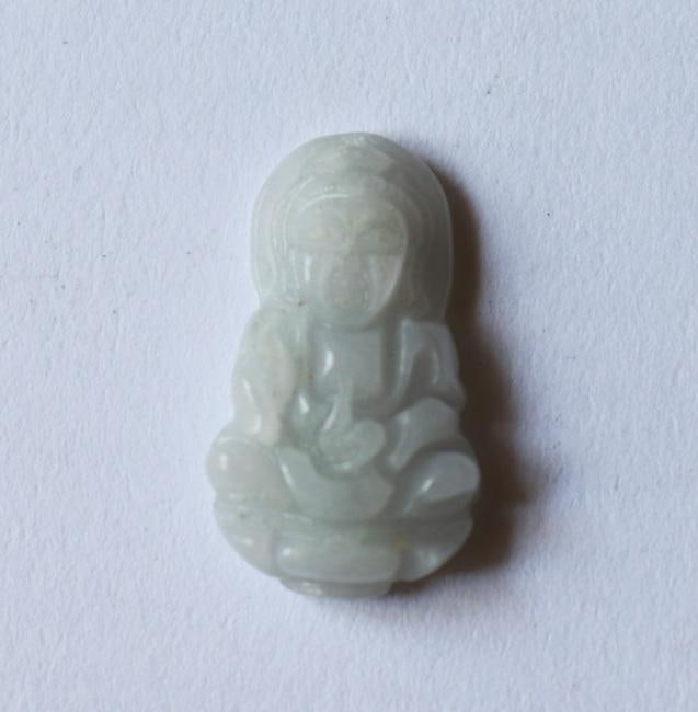 Guanyin Buddha Natural Jadeite Jade Grade A (1 of 3)