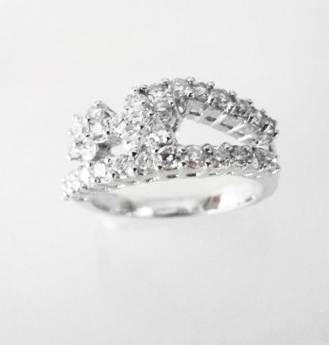 Anniversary Diamond Ring 2.08Ct 18k W/g: Gem Type: Natural Diamond Condition: New Item: Ring (Size: 7) Band thickness: 2-3 mm Total diamond weight: 2.08 carat 32 pieces Round Brilliant Clarity: SI2, Color: H, Treatment: None Metal: 18k solid