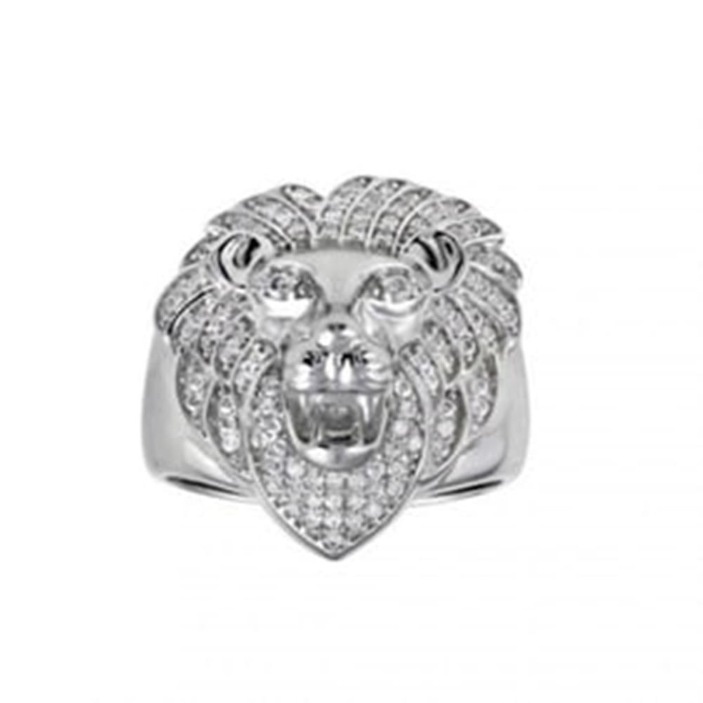 Man's Creation Diamond Ring 18k W/g Overlay 925 (1 of 4)