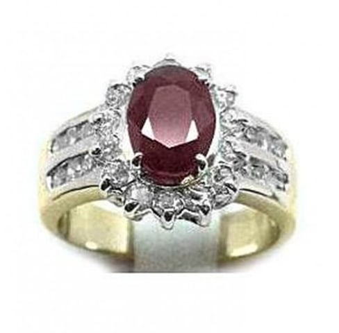 Anniversary Ruby Diamond Ring 3.88Ct 14k Y/g (1 of 2)