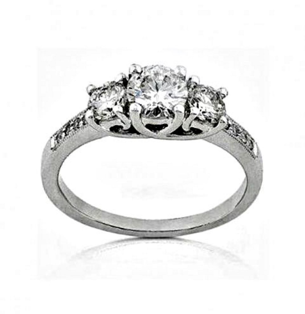 Present Past Future Diamond Ring1.53CT 14K W/g (1 of 3)