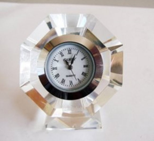 Camry Quartz Clock Crystal Platinum Overlay (1 of 3)