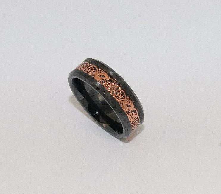 Man?s Comfort Ring Flat Black Ceramic (1 of 3)