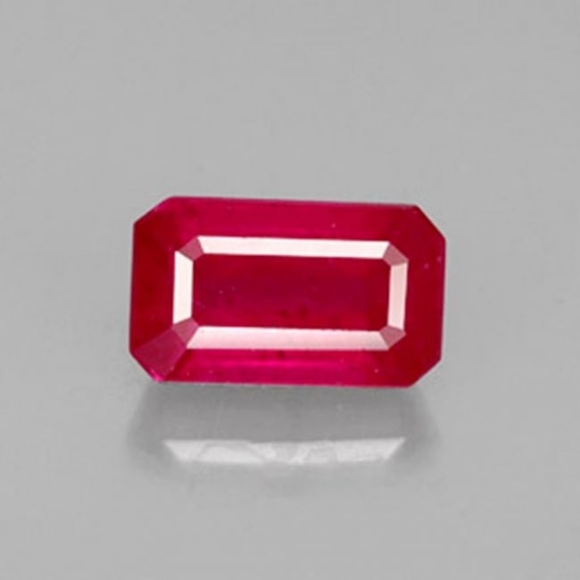 Loose Ruby Octagon Shape 3.06Ct 9x5.9x5.4 mm: Gem Type: Natural Ruby Qty: 1 Pics Weight: 3.06 Carat Measurement: 9x5.9x5.4 mm Shape: Octagon Clarity: Fine Cut: Facet cut Color: Red Pagan Blood Origin: Madagascar Treatment: Fracture Filed