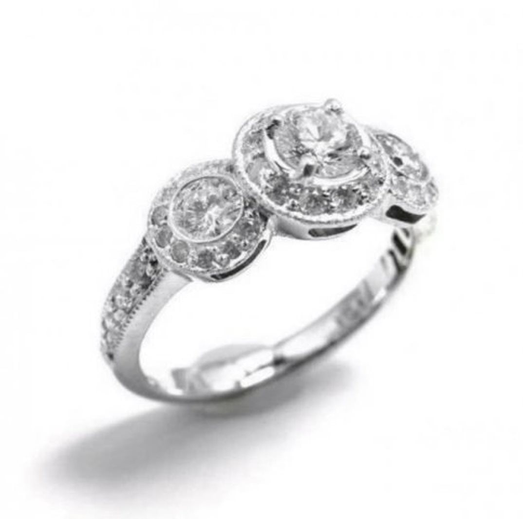 Engagement Daimond Rind 1.49 Ct 14K W/g (1 of 3)