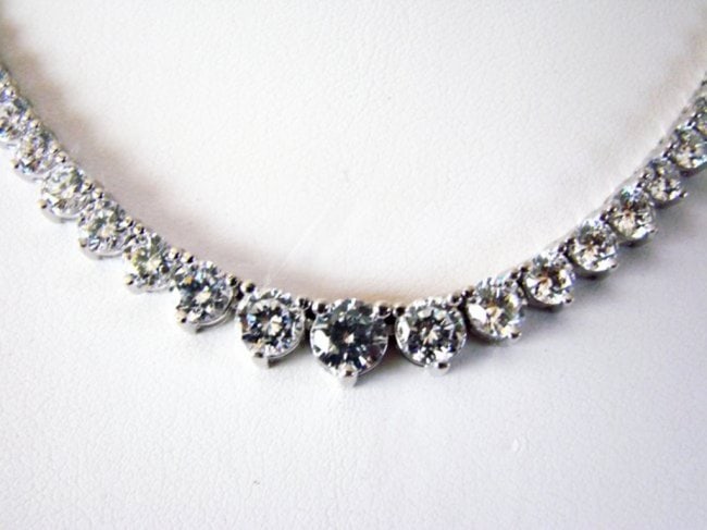 Necklace Diamond Creation 20.00Ct 18kW/g Overlay (1 of 6)