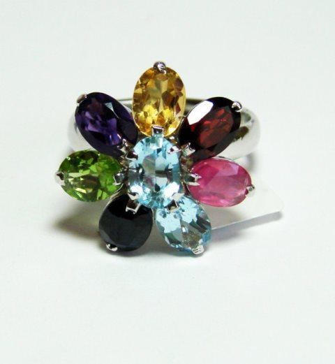 Natural Ruby Ring 5.54Ct 18k W/g Overlay (1 of 2)