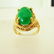 Antiquse Ring Jadeite Jade 6.82 Carat 18k Yellow Gold - 2