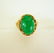 Antiquse Ring Jadeite Jade 6.82 Carat 18k Yellow Gold - 6
