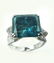 Anniversary Blue diamond Ring 8.02Ct SML W D: .80 Ct